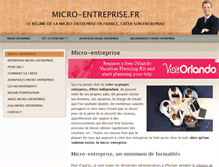 Tablet Screenshot of micro-entreprise.fr